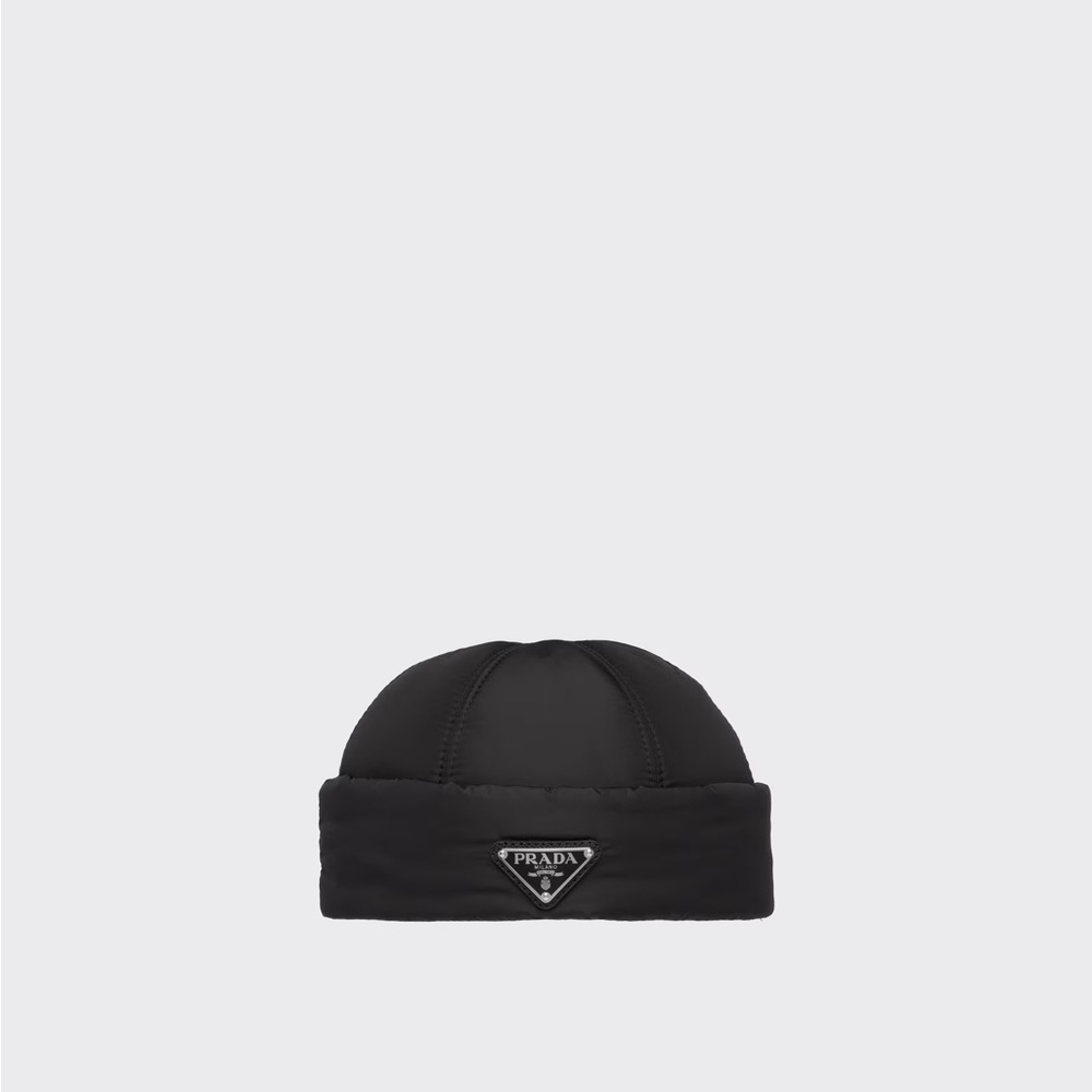 Prada Black Men's Re-Nylon Beanie